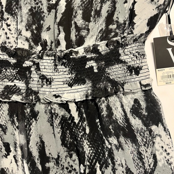 Simply Vera | NWT Black & White Snake Skin Patterned Dress - Size L - Picture 5 of 7